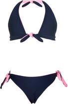 Snapper Rock UV werende Bikini Omkeerbaar Kinderen - Blauw/Roze - Maat 104-110