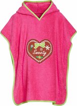 Playshoes - Badcape met capuchon - Sweetheart - maat S (0-4yrs)