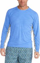 Coolibar - UV Zwemshirt voor heren - Longsleeve - Ultimate Rash - Surf Blauw - maat M