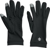Coolibar - UV-handschoenen voor volwassenen - Gannett - Zwart - maat L (20-22cm)