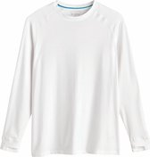 Coolibar - UV Shirt voor heren - Longsleeve - LumaLeo - Wit - maat S