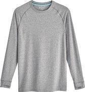 Coolibar - UV Shirt voor heren - Longsleeve - LumaLeo - Grijs - maat XL