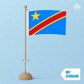 Tafelvlag Congo-Kinshasa 10x15cm | met standaard