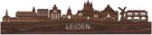 Skyline Leiden Notenhout - 120 cm - Woondecoratie design - Wanddecoratie - WoodWideCities