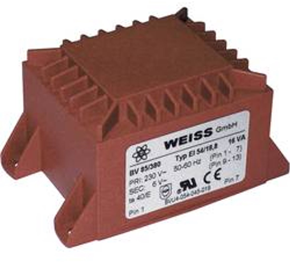 Weiss Elektrotechnik 85/388 Printtransformator 1 x 230 V 2 x 12 V/AC 16 VA 667 mA