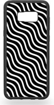 Zebra black and white waves Telefoonhoesje - Samsung Galaxy S8+