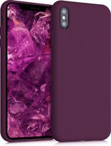 kwmobile telefoonhoesje voor Apple iPhone XS Max - Hoesje voor smartphone - Back cover in bordeaux-violet