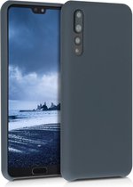 kwmobile telefoonhoesje voor Huawei P20 Pro - Hoesje met siliconen coating - Smartphone case in mat donkerblauw