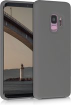 kwmobile telefoonhoesje geschikt voor Samsung Galaxy S9 - Hoesje met siliconen coating - Smartphone case in steengrijs