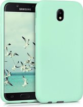 kwmobile telefoonhoesje voor Samsung Galaxy J7 (2017) DUOS - Hoesje voor smartphone - Back cover in mat mintgroen