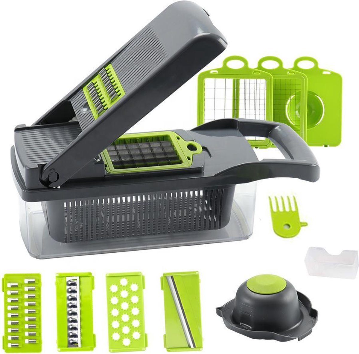 15 Delige Groentesnijder Slicer Dicer Mandoline Snijmachine