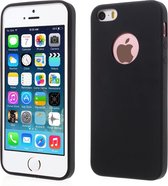 GadgetBay Silicone hoesje iPhone 5 5s SE zwarte case