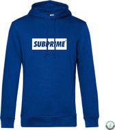 Subprime - Heren Hoodies Hoodie Block Royal - Blauw - Maat L