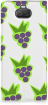 Sony Xperia 10 Flip Style Cover Druiven