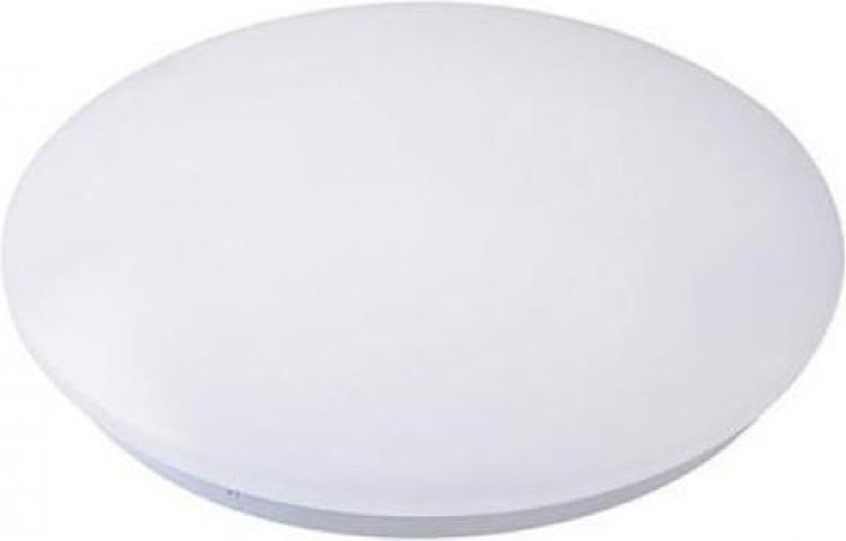 Lampe LED Plafond - Basic - Opbouw ronde 15W - Clair / Wit Froid 6400K -  Matt Wit Aluminium - Ø230mm