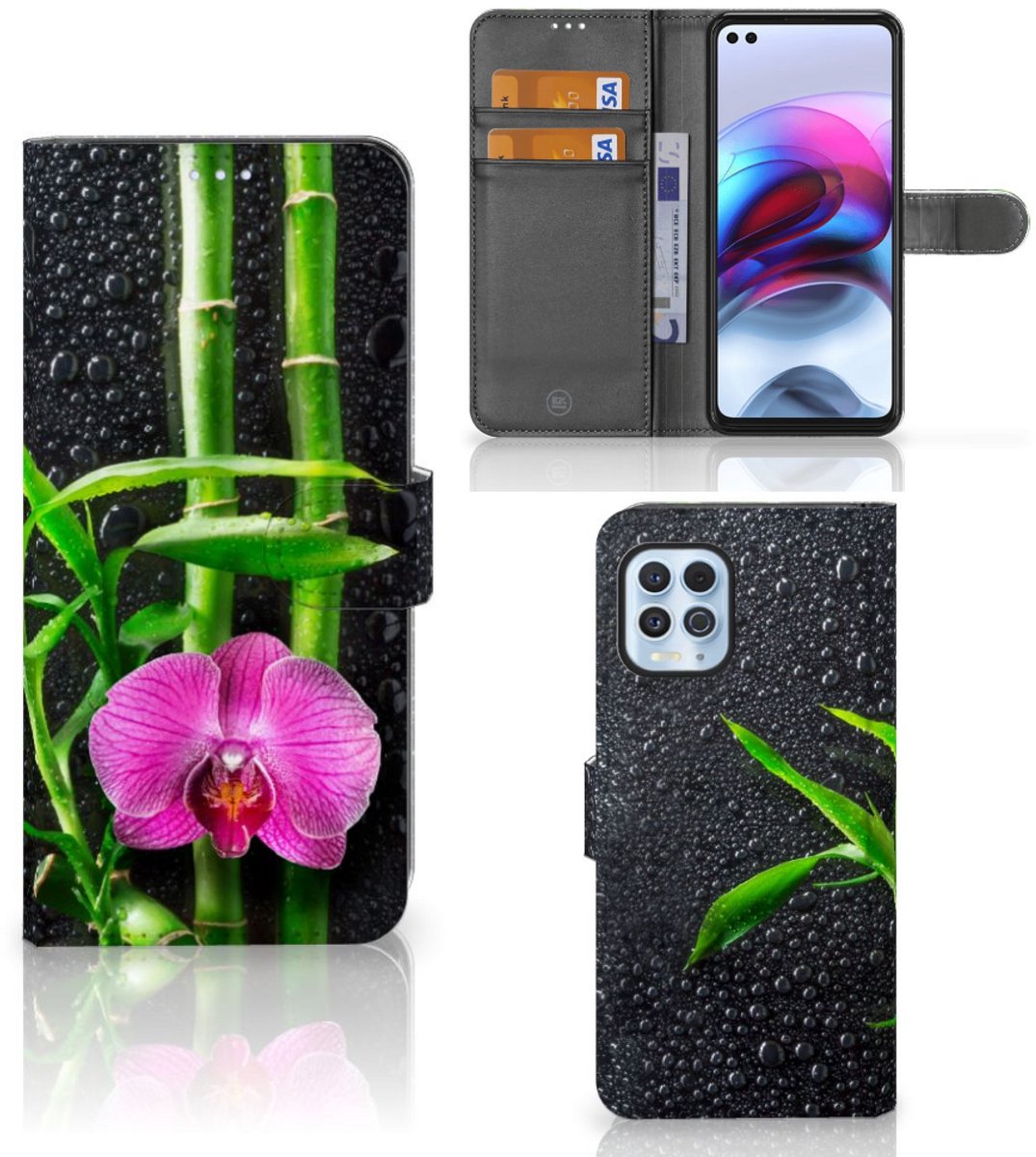 Motorola Moto G100 Hoesje Orchidee