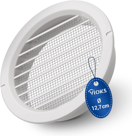 Ventilatierooster 100 stuks - Rond afvoerluchtrooster voor buiten met