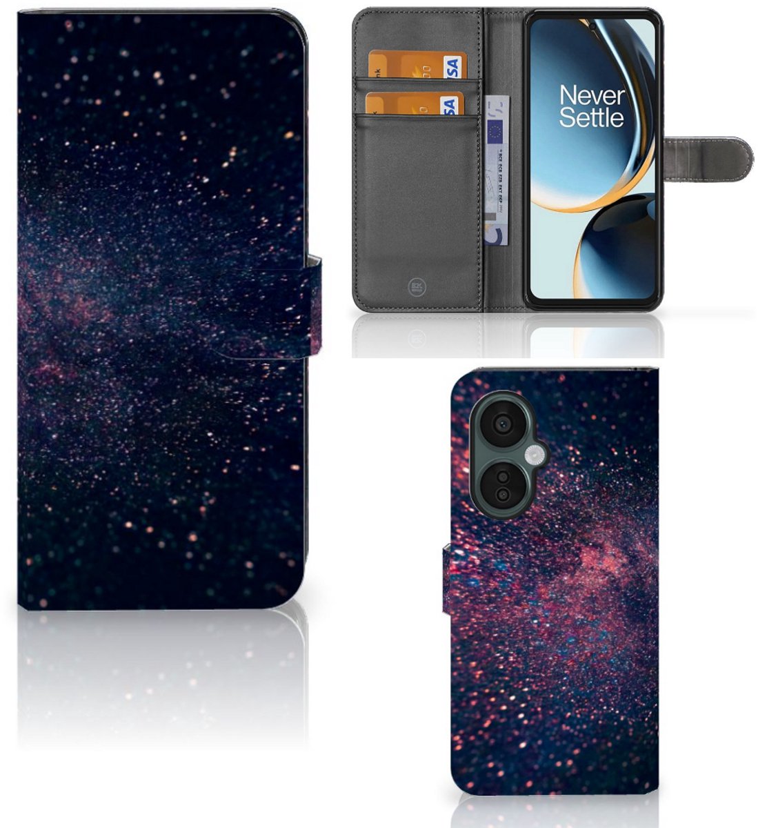 OnePlus Nord CE 3 Lite Book Case Stars