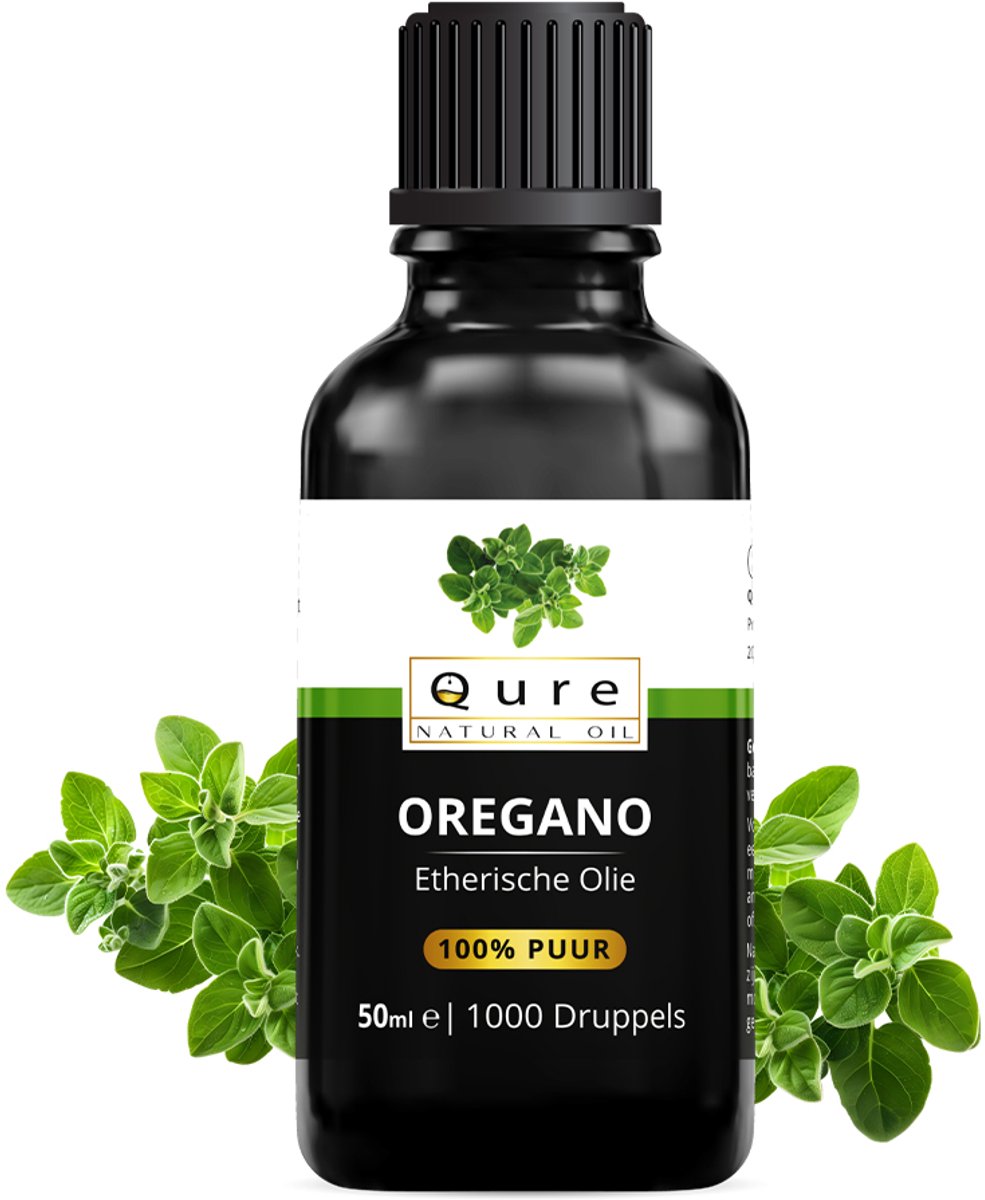 Oregano Olie 50ml | 100% Puur & Onbewerkt | Geurolie | Oregano Etherische Olie voor Inname, Huid, Haar en Aromatherapie | Hoog Geconcentreerd | Carvacrol +80%