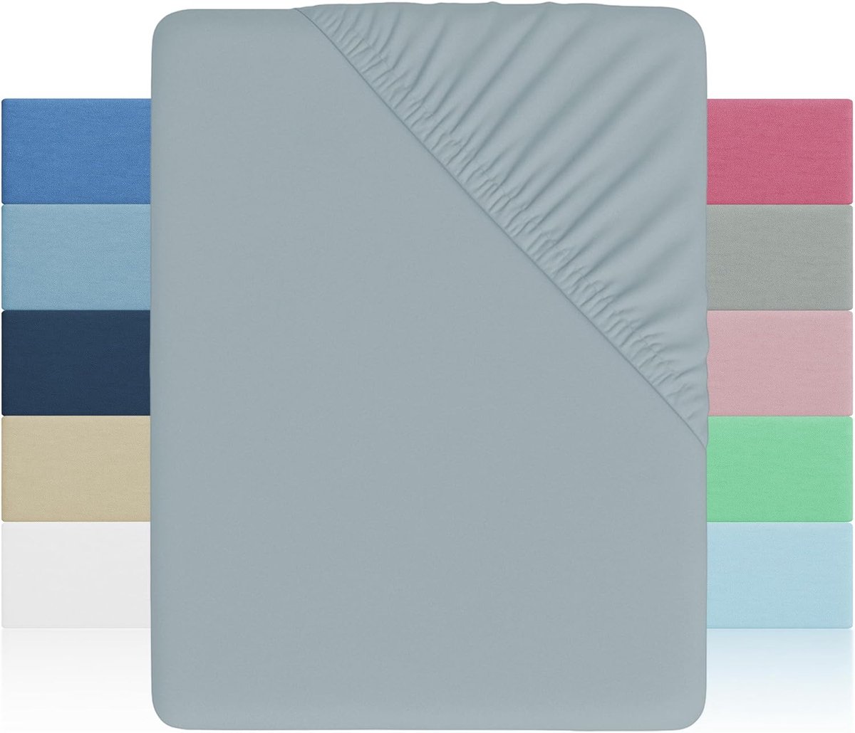 H HANSEL HOME Hoeslaken voor bedden met een breedte van 140 cm, hoogte 28 cm, zachte en ad