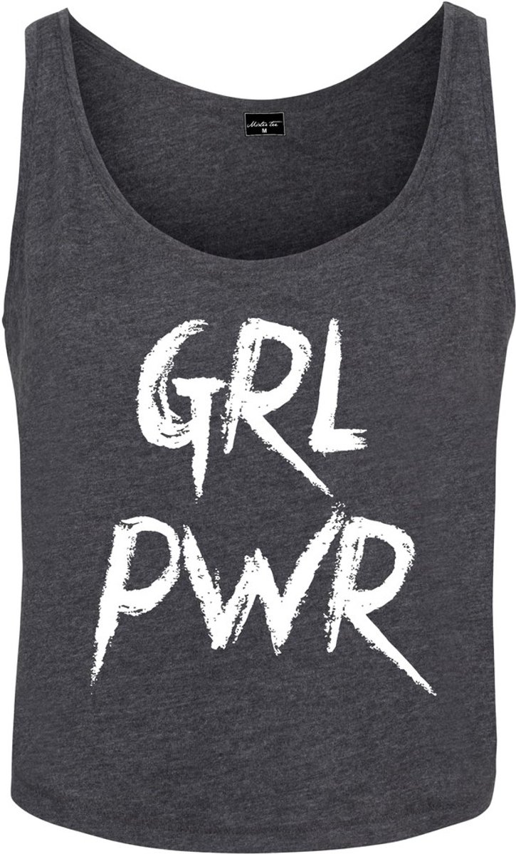 Mister Tee GRL PWR Tanktop XS Grijs