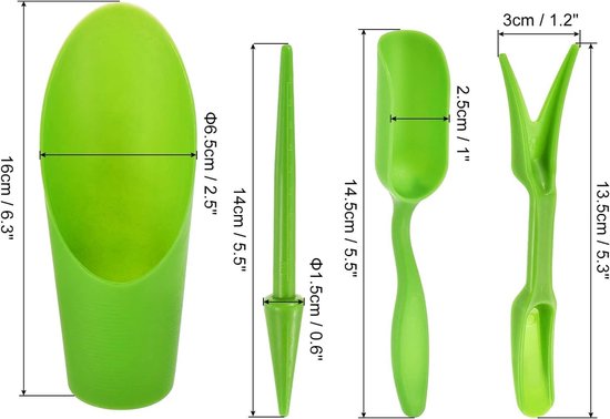 Potgrond Schep voor Kleine Planten - Handgereedschap voor Tuinieren en Verplanten — afbeelding 3