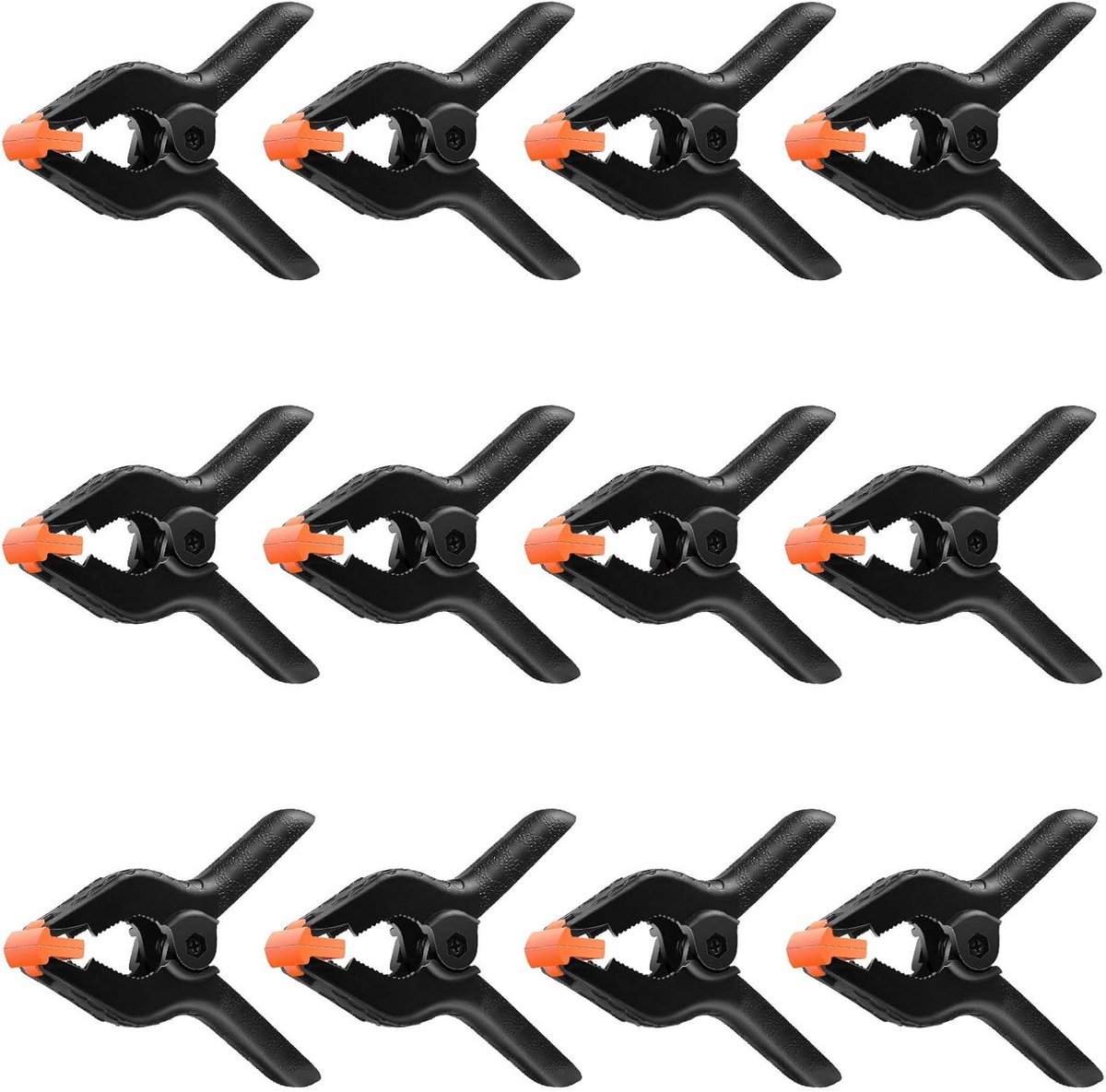 Houtbewerking A-clips - 12 Stuks Zware Nylon Veerklemmen voor Projecten en Fotostudio