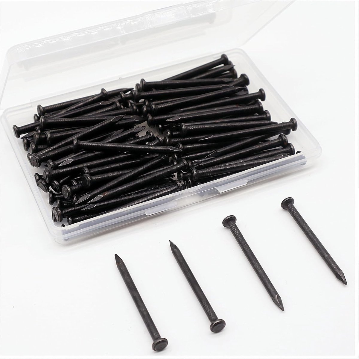 Platte kop stalen nagels - 5 cm lange nagels voor muur en foto opknoping