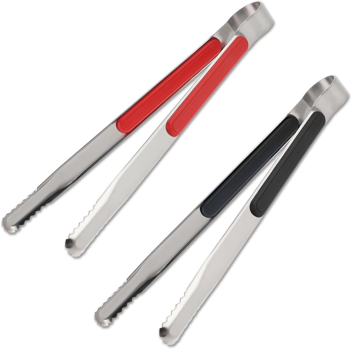 Barbecuetangen set van 2 - Roestvrij staal, antislip handgreep, hittebestendig, 26 cm
