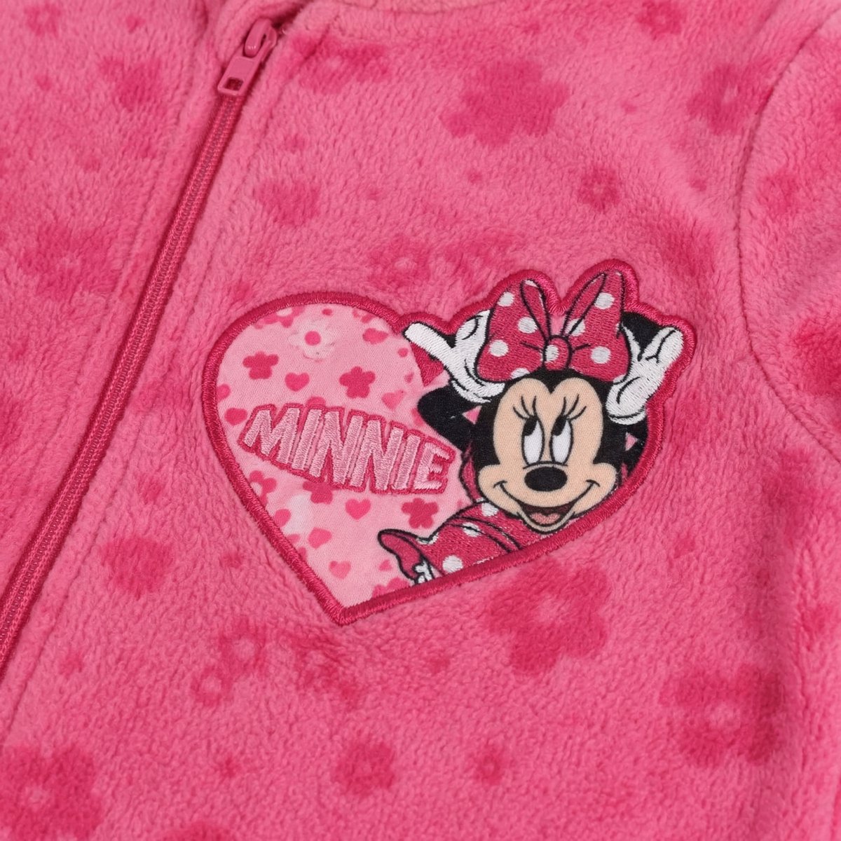 Minnie Mouse Onesie - Maat 98/104 - Polyester - Pyjama - Roze — afbeelding 3