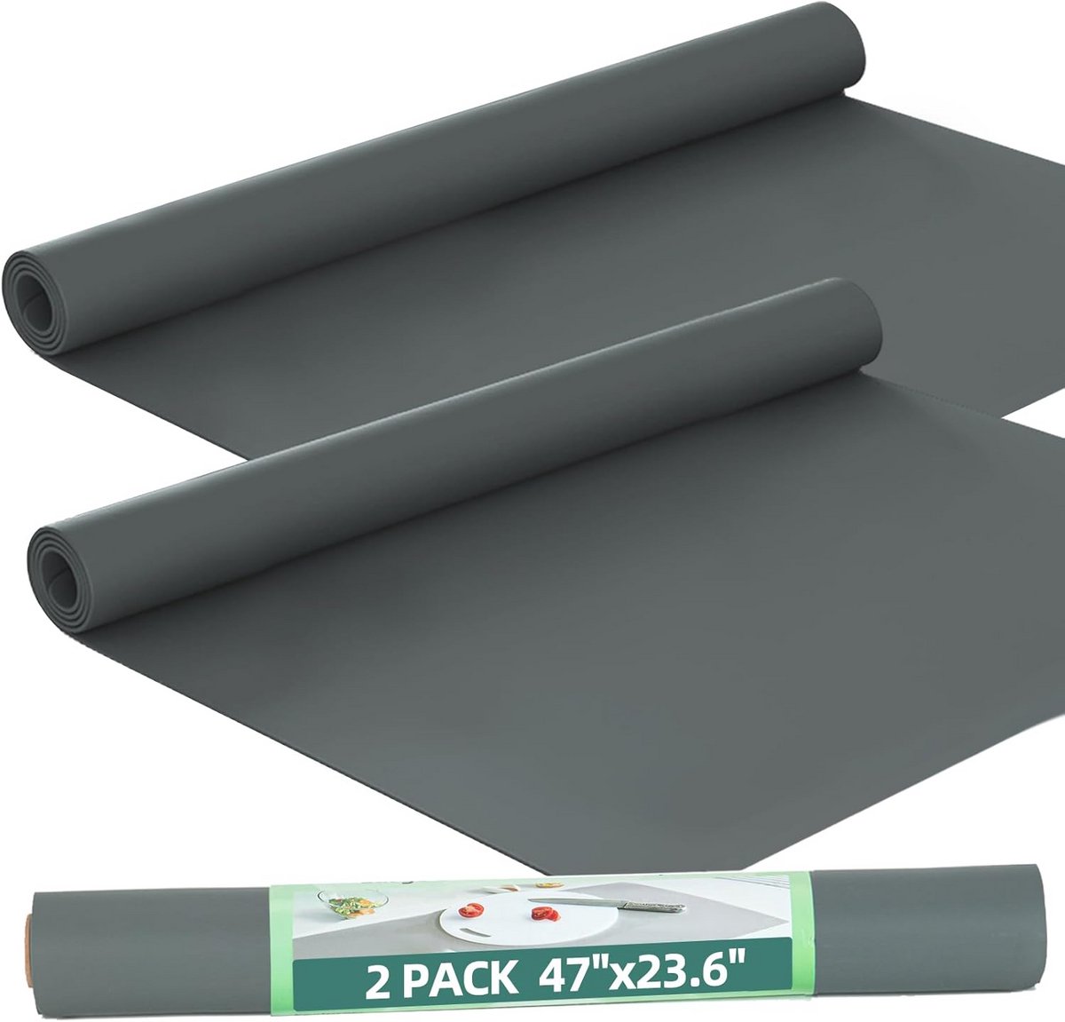 Siliconen Keukenaanrechtmat - Set van 2 Hittebestendige Placemat 47 x 23,6 inch