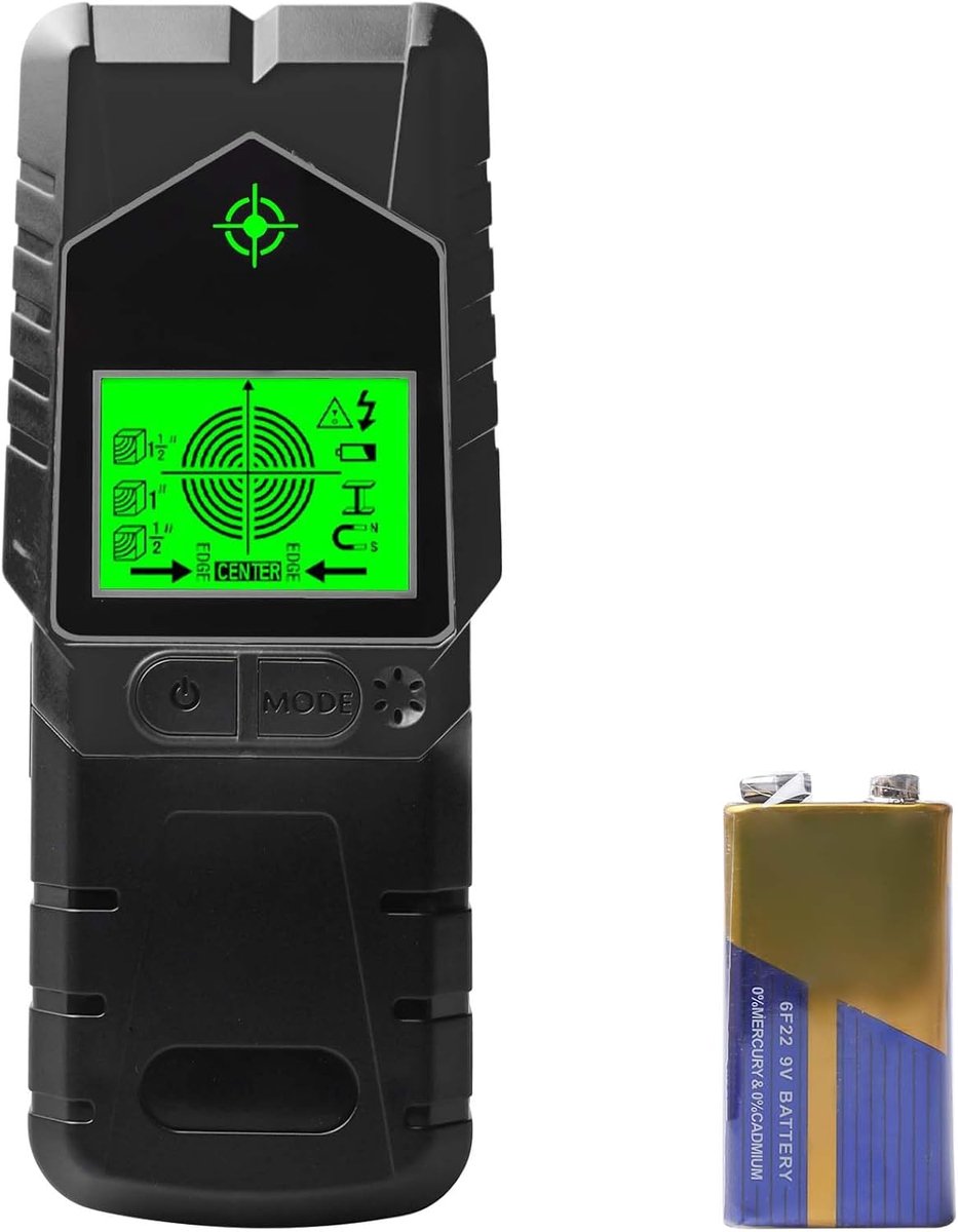 Multifunctionele Draadzoeker - 6-in-1 Wandscanner met LCD-Display en Alarm