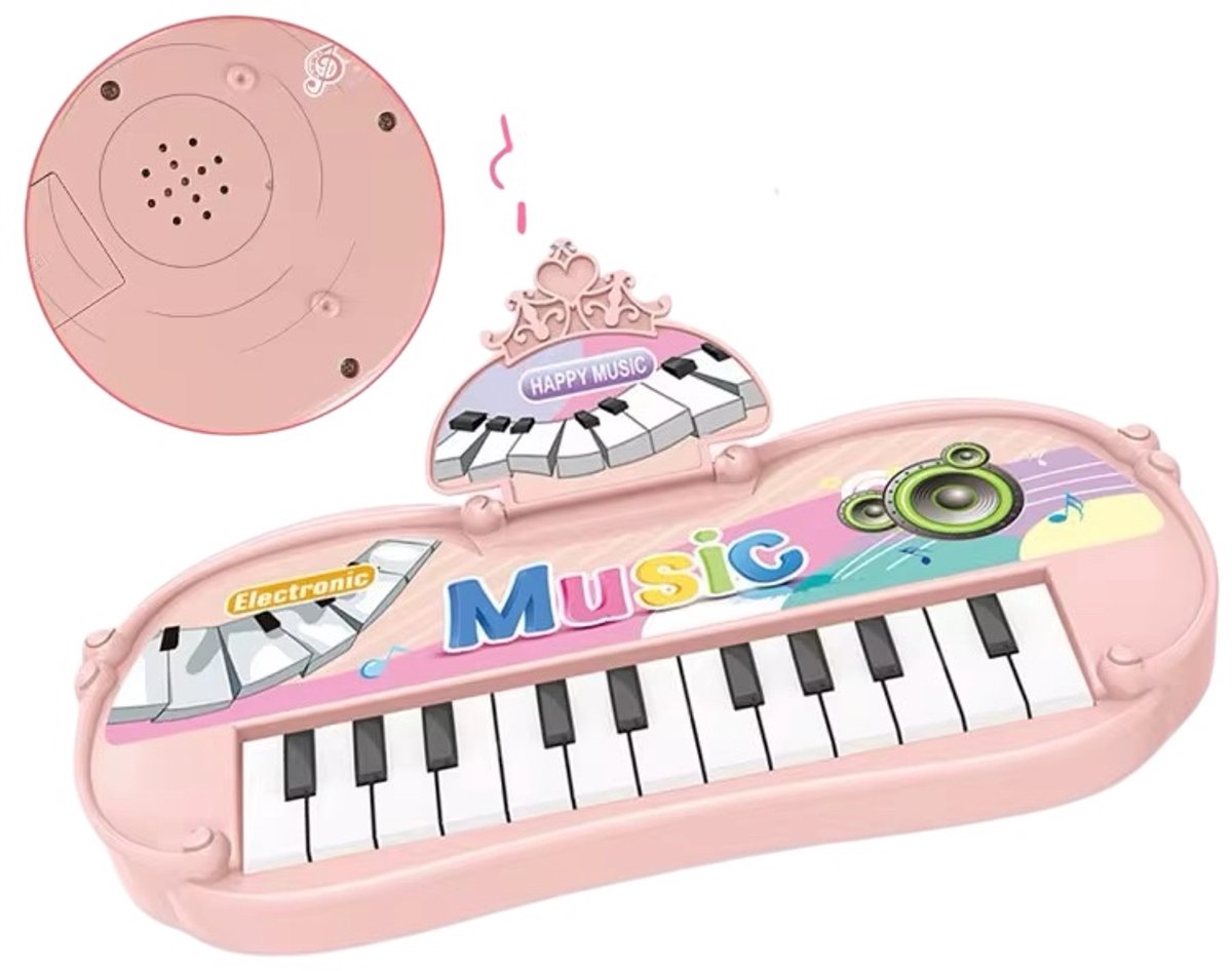 Kinder piano -Muziek Speelgoed voor kinder- speelgoed piano-Educatief Muziekinstrument-Muziek speelgoed peuter-Speelgoed piano- Roze