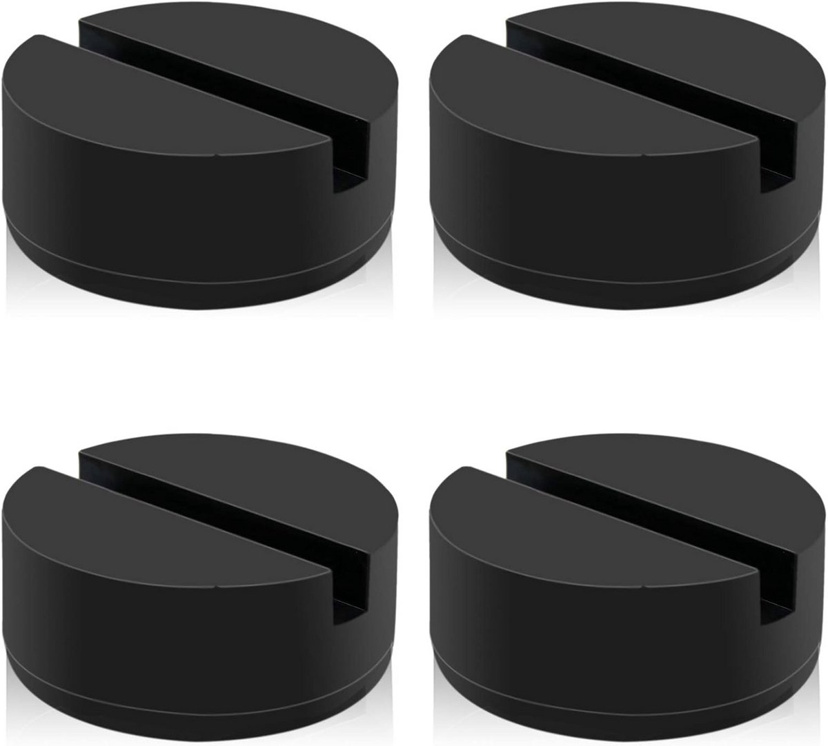 Universele Vloer Jack Pad Adapter - 4 Ton Rubber Sleufframe Bescherming (4 Pack)