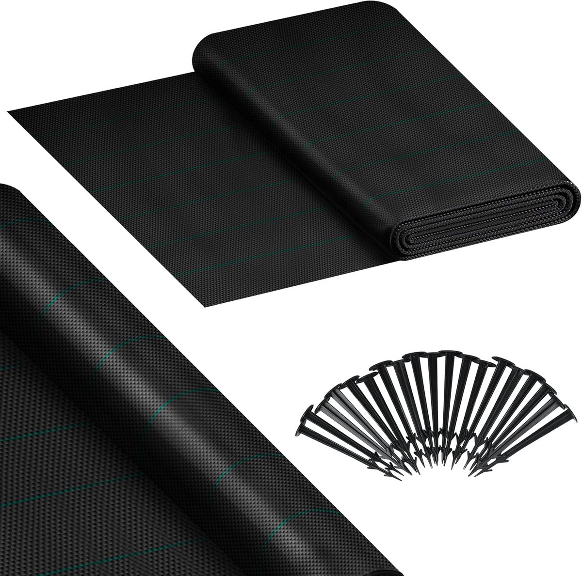 Onkruiddoek 1 m x 50 m - Waterdoorlatend Tuindoek - Scheurvast en UV-bestendig Onkruidvlies