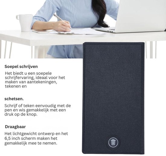 CLVP® Digitaal Notitieblok - Paper Tablet - Schrijftablet voor Volwassenen van Merkloos — afbeelding 2