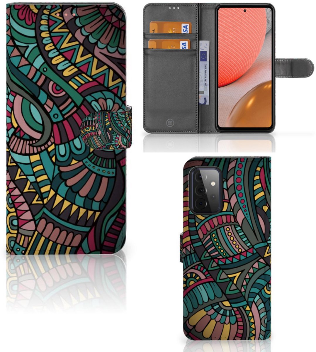 Samsung Galaxy A72 Telefoon Hoesje Aztec