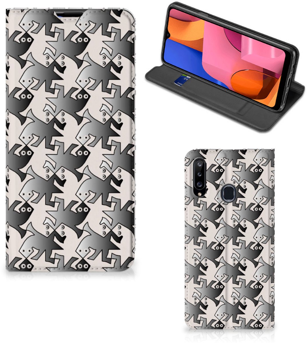 Samsung Galaxy A20s Hoesje maken Salamander Grey