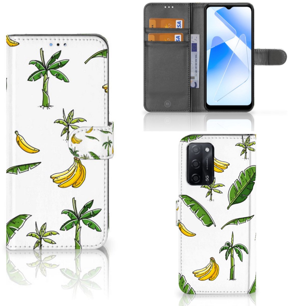 OPPO A16/A16s/A54s Hoesje Banana Tree