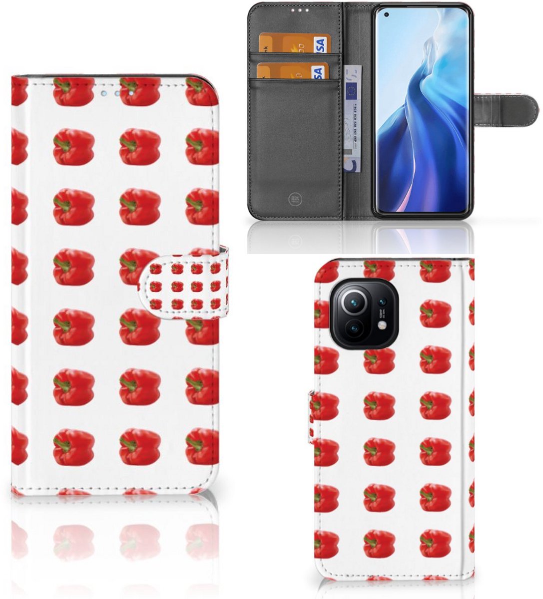 Xiaomi Mi 11 Book Cover Paprika Red