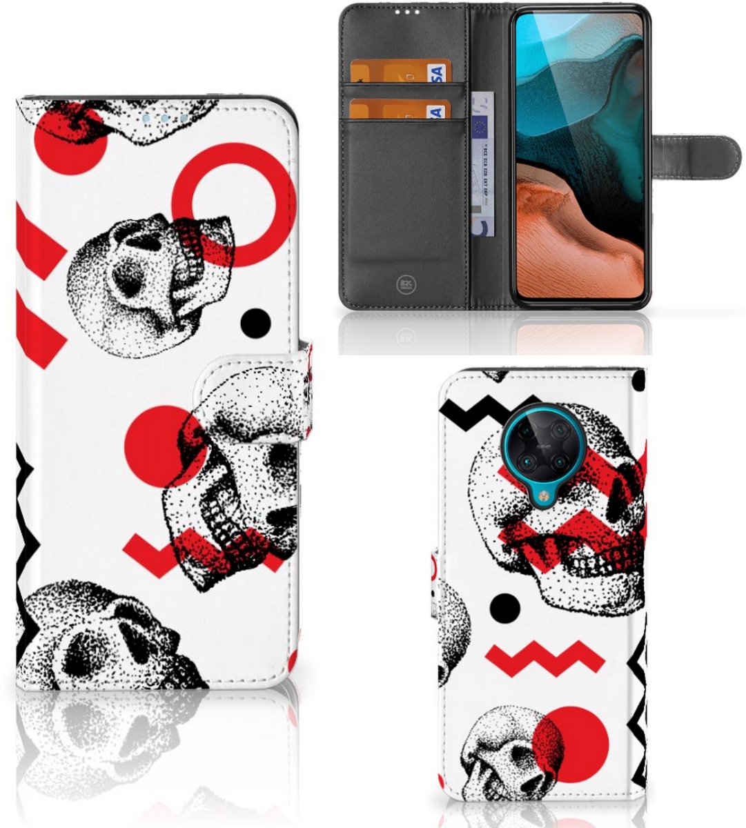 Telefoonhoesje met Naam Xiaomi Poco F2 Pro Skull Red