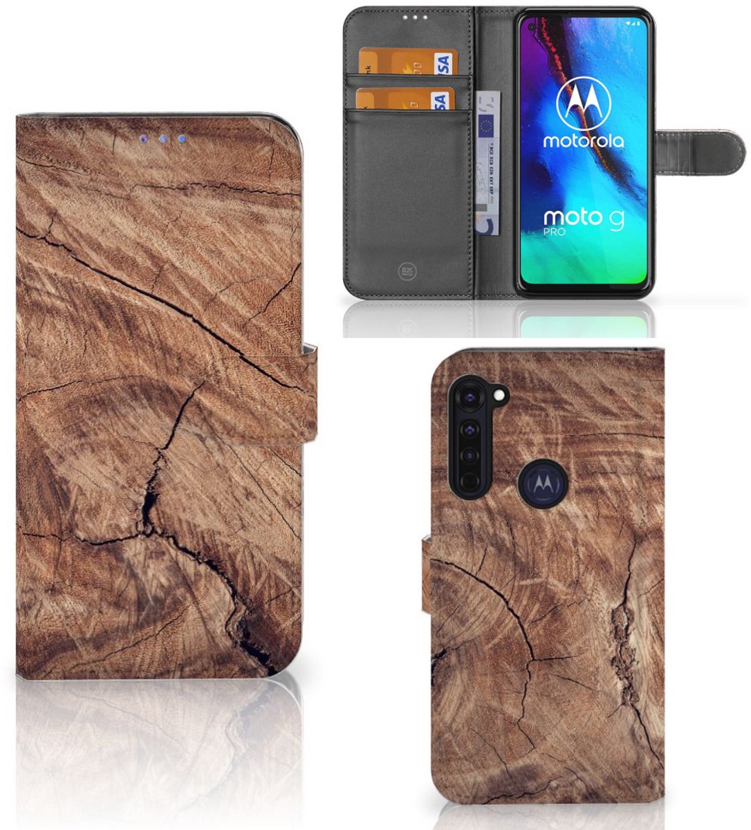 Motorola Moto G Pro Book Style Case Tree Trunk