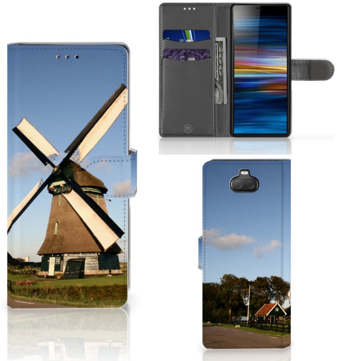Boekhoesje voor Sony Xperia 10 Flip Cover Molen