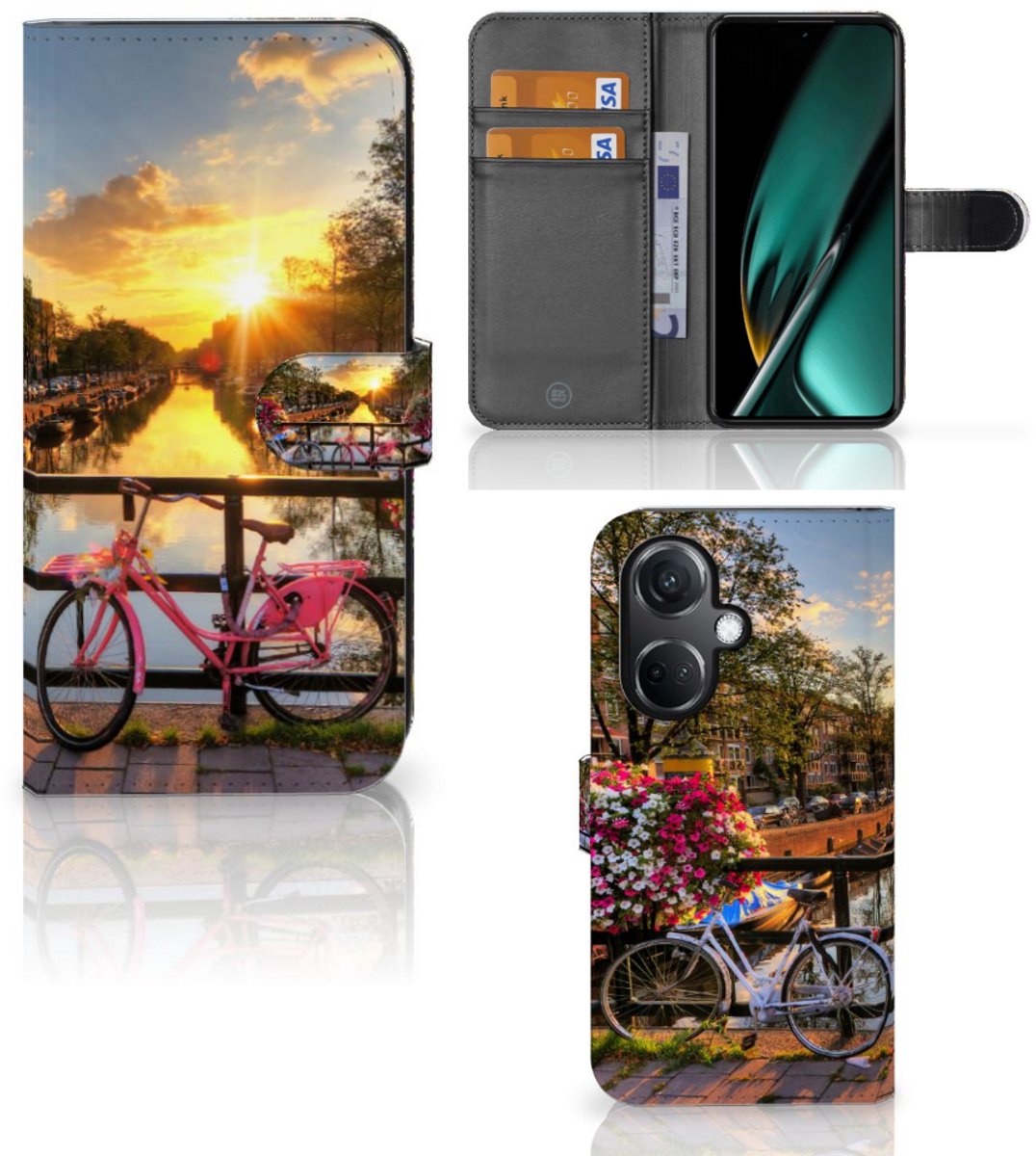OnePlus Nord CE 3 Flip Cover Amsterdamse Grachten
