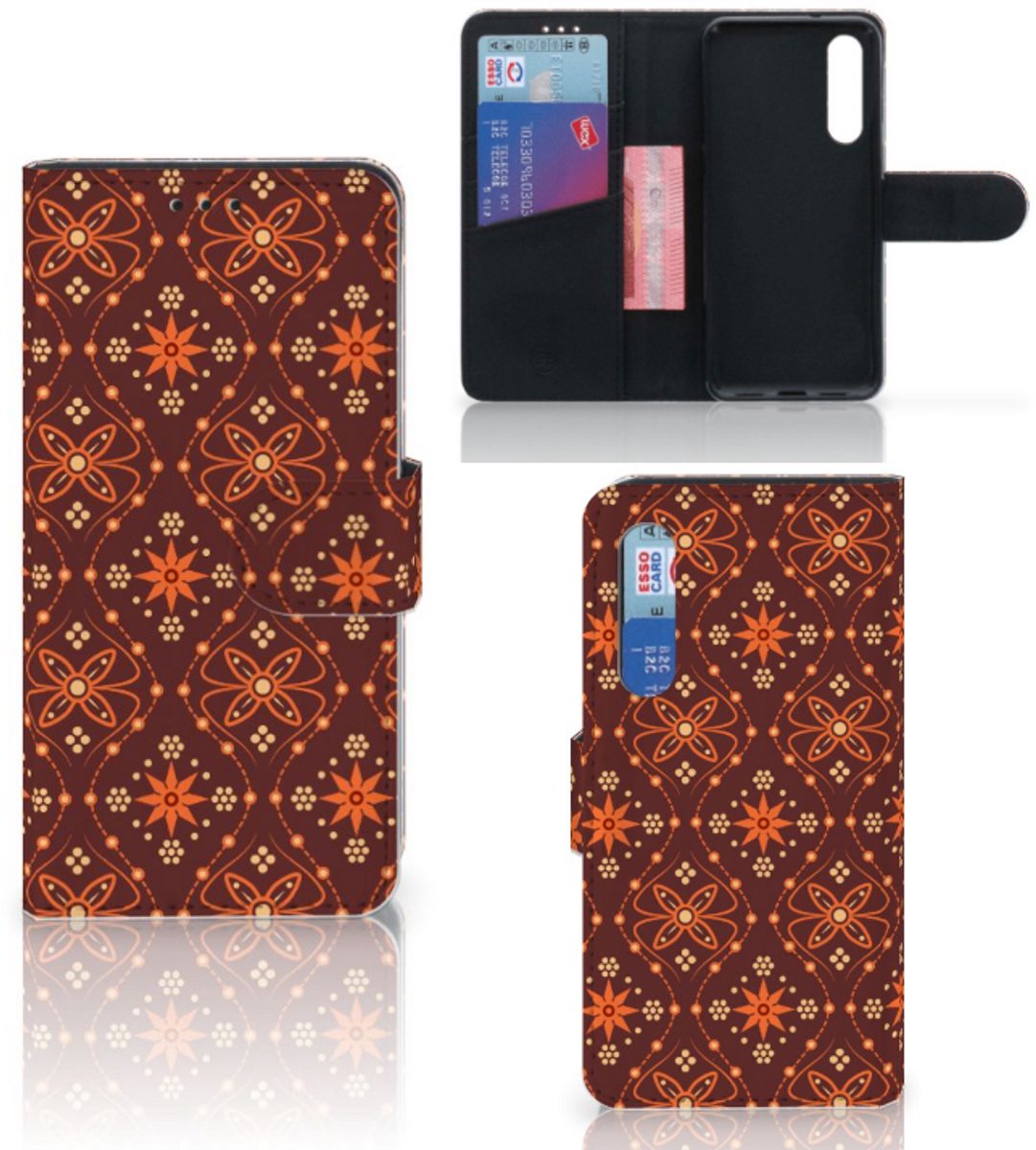 Xiaomi Mi 9 SE Telefoon Hoesje Batik Brown