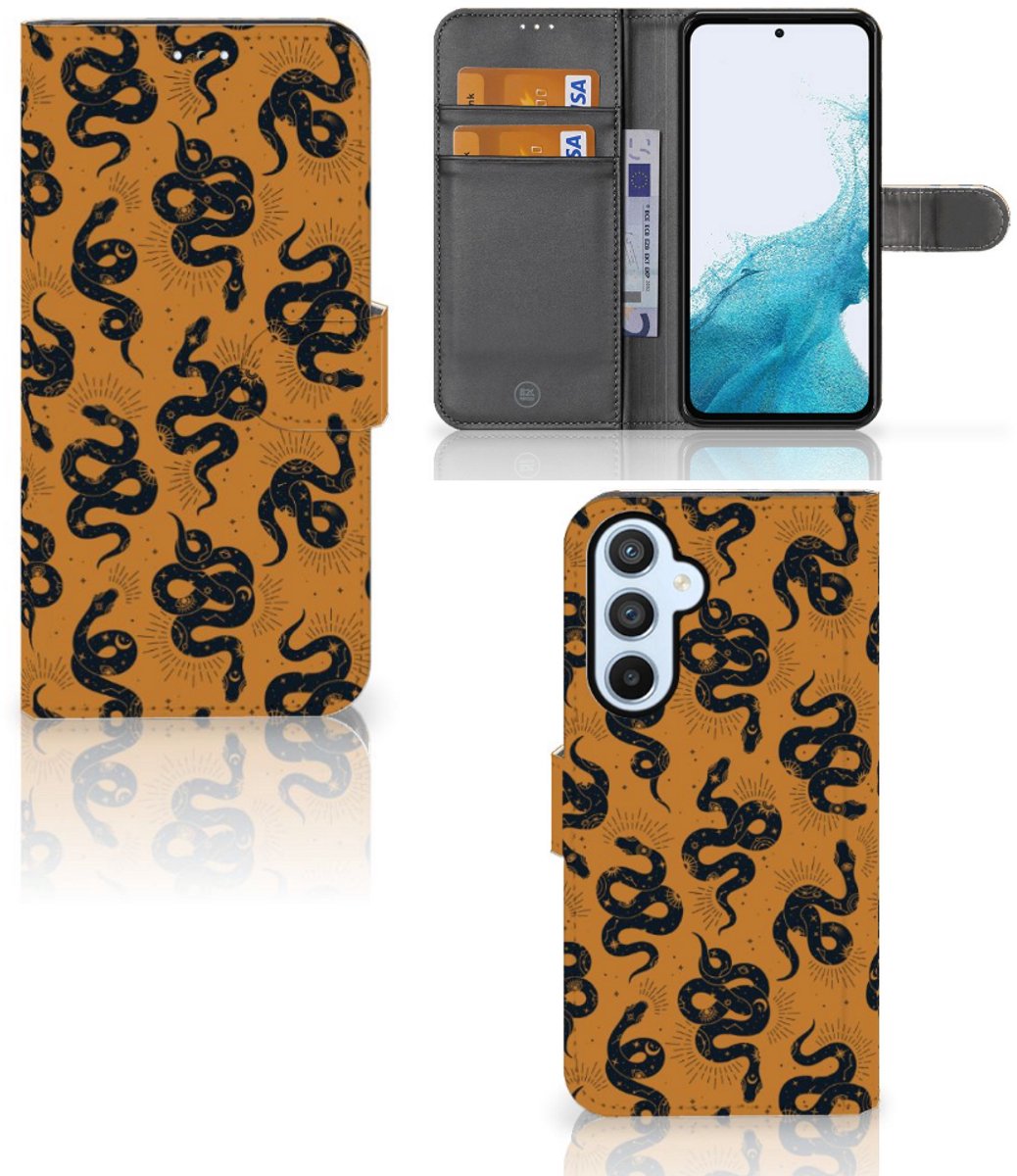 Telefoonhoesje met Pasjes voor Samsung Galaxy A54 5G Snakes