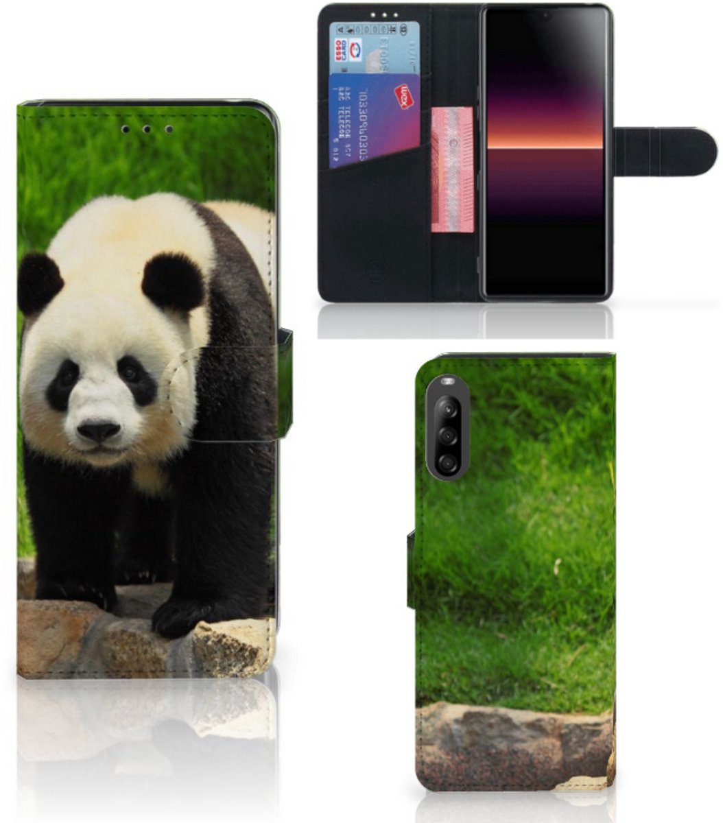 Sony Xperia L4 Telefoonhoesje met Pasjes Panda