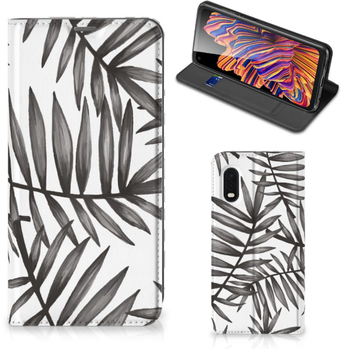 Samsung Xcover Pro Smart Cover Leaves Grey