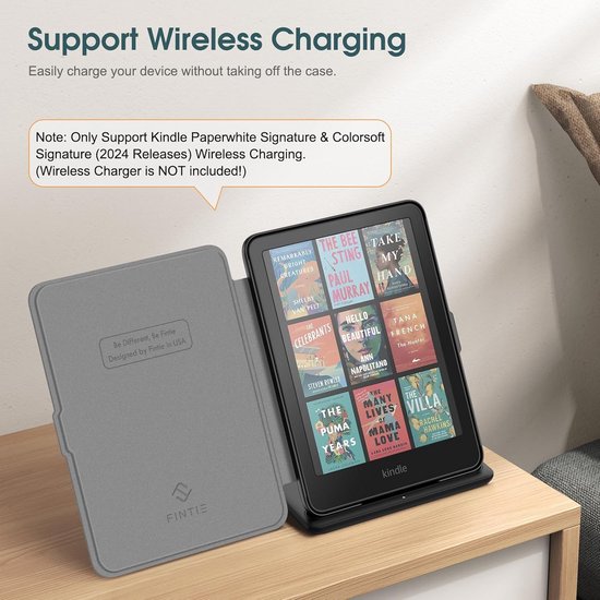 Hoes voor Kindle Paperwhite 7 inch - 2024 en Kindle Colorsoft Signature Edition - Lichtgewicht Beschermhoes met Auto Sleep/Wake — afbeelding 5