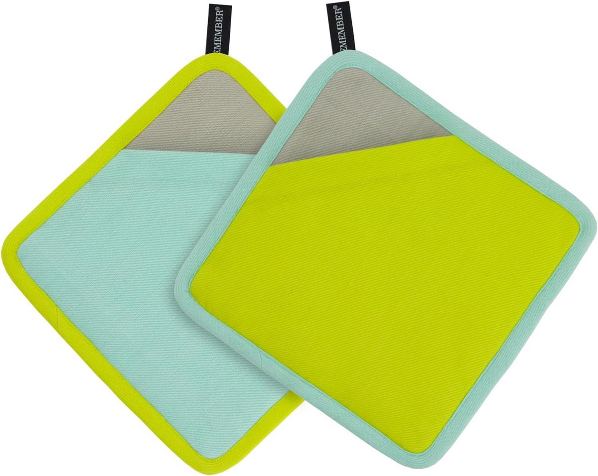 Set met 2 pannenlappen - 100% katoen